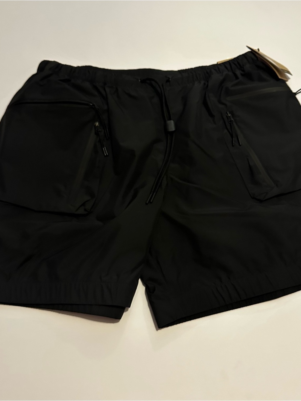 Nike Black Athletic Cargo Drawstring Shorts